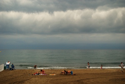 Cap d'Agde : jour de plage - jour de pluie